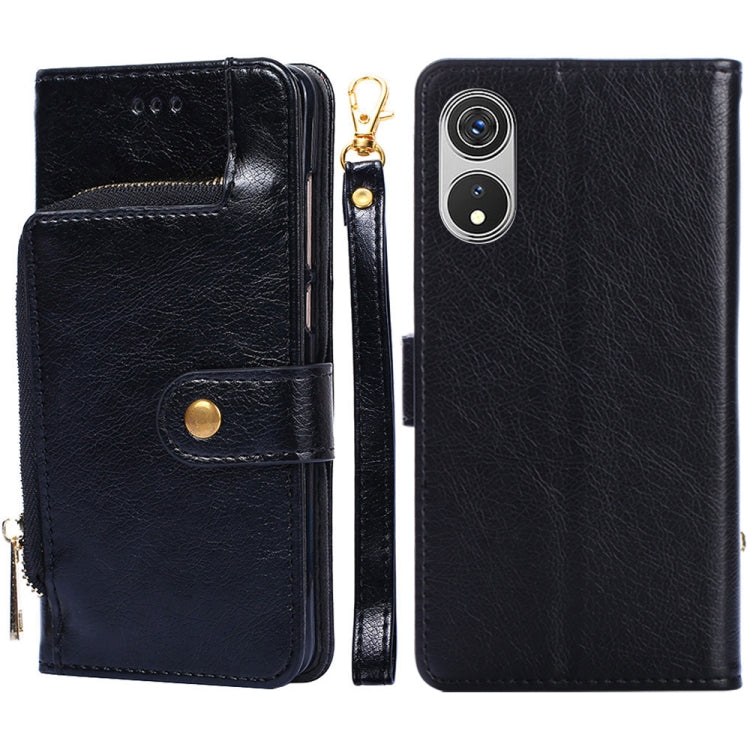 For CUBOT P60 Zipper Bag Leather Phone Case