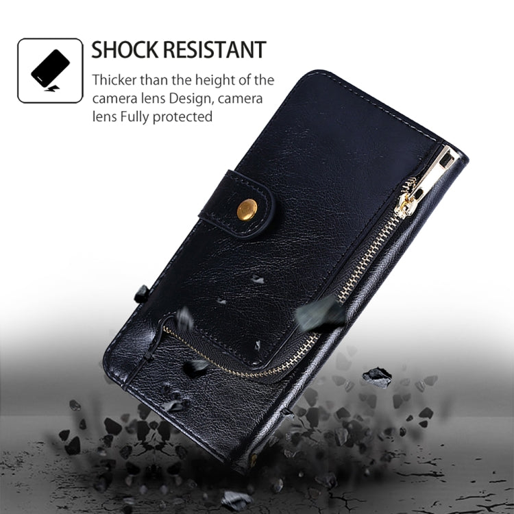 For Realme C65 4G Zipper Bag Leather Phone Case