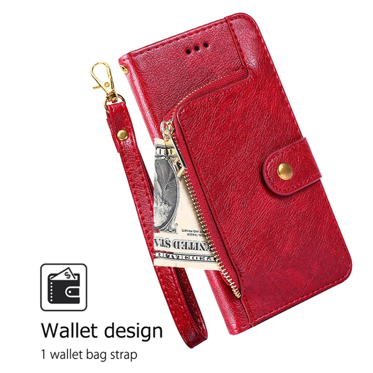 For Tecno Camon 30 Pro 5G Zipper Bag Leather Phone Case