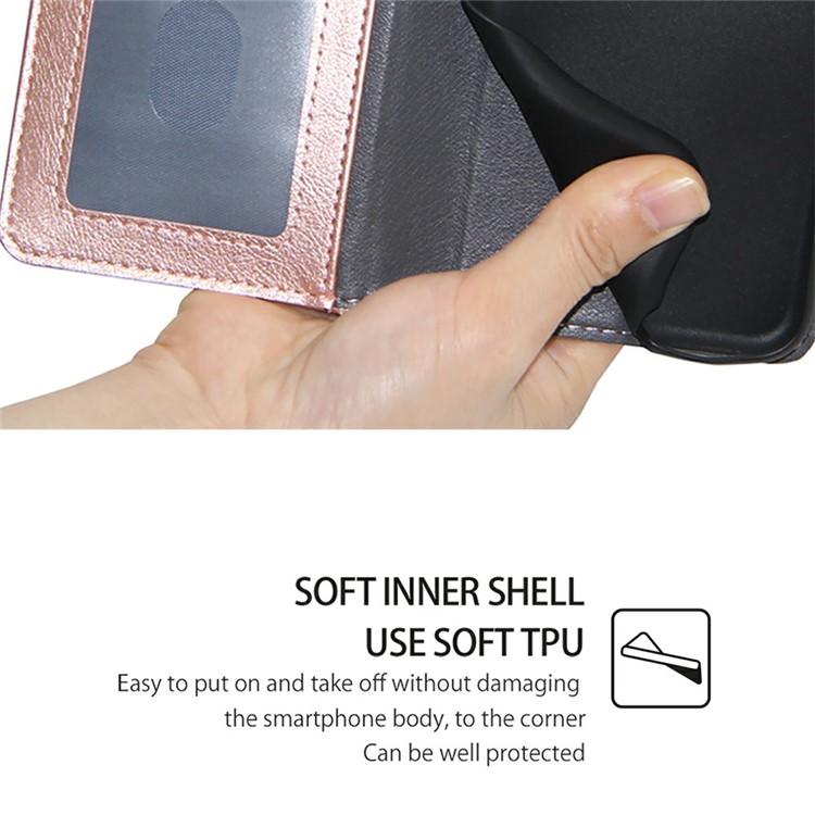For Tecno Camon 50 4G Zipper Bag Leather Phone Case