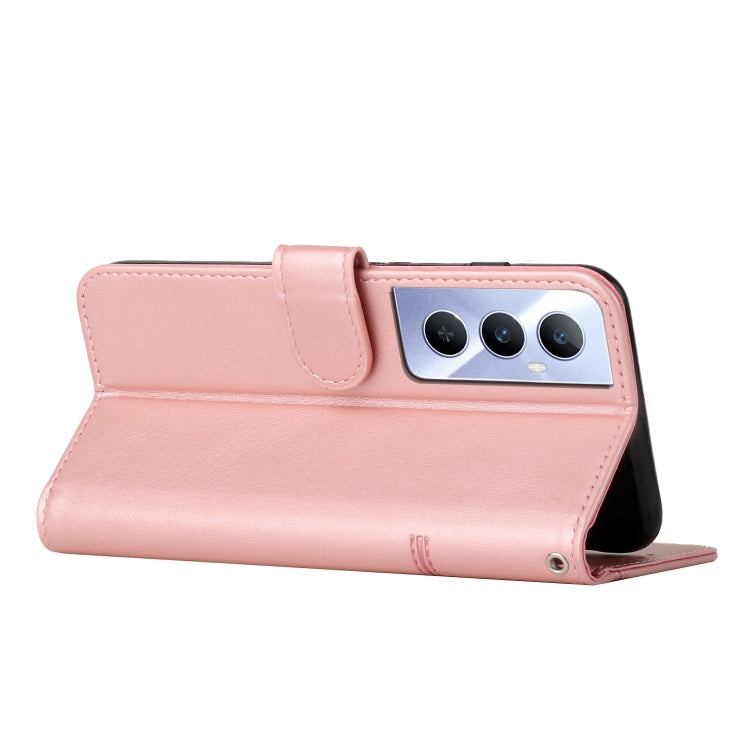 For Realme C65 4G Stitching Calf Texture Buckle Leather Phone Case