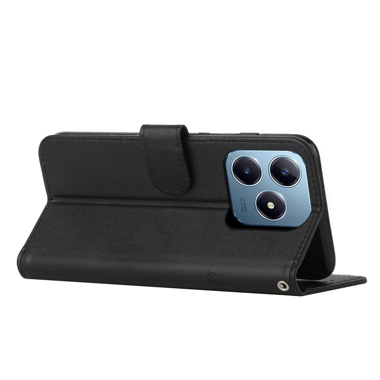 For Realme C63 Stitching Calf Texture Buckle Leather Phone Case