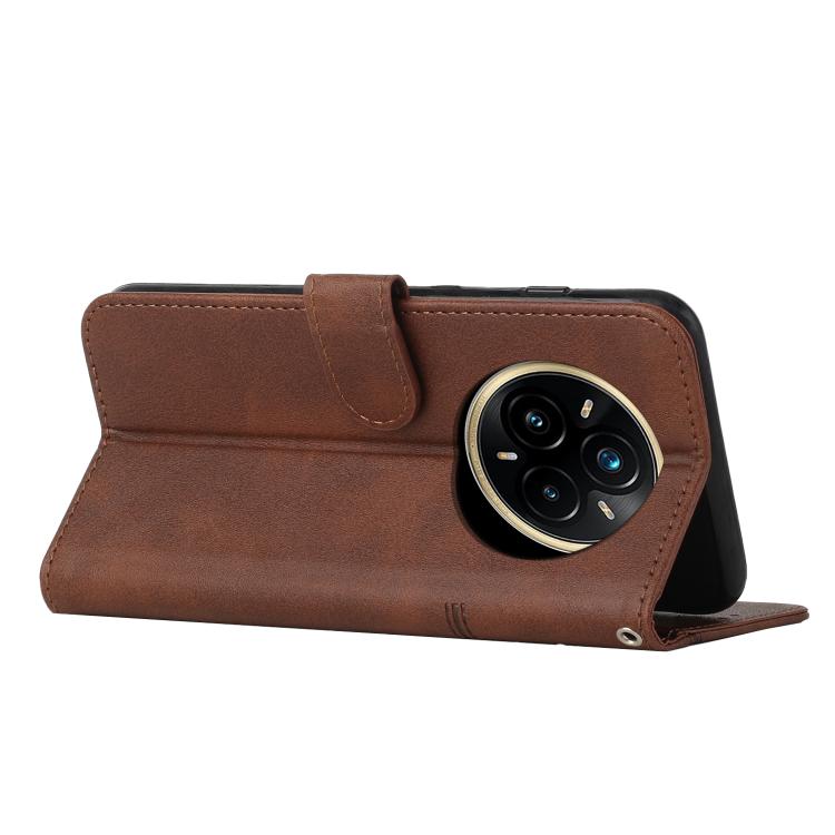 For Realme 14 Pro Stitching Calf Texture Buckle Leather Phone Case