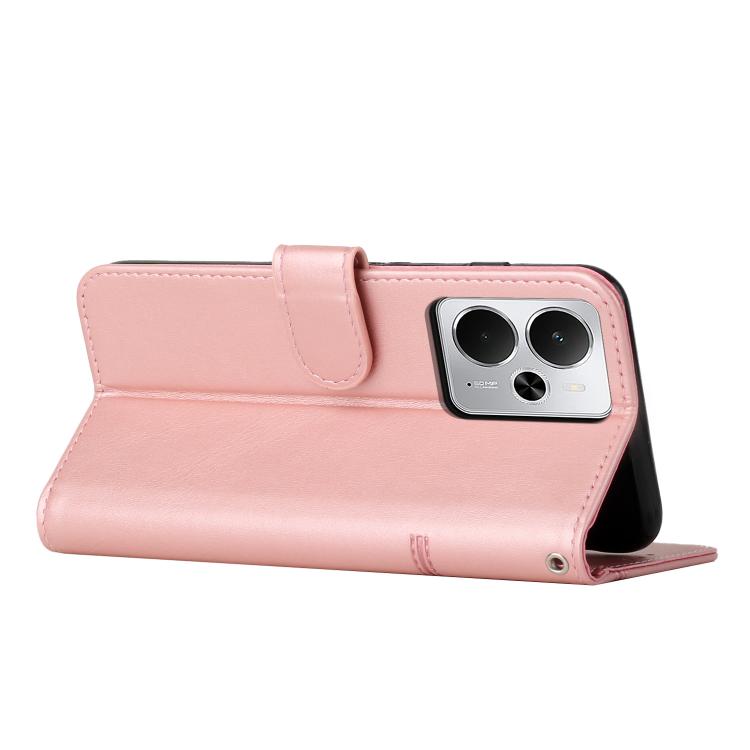 For Realme 14 / P3 5G / 14T 5G Stitching Calf Texture Buckle Leather Phone Case