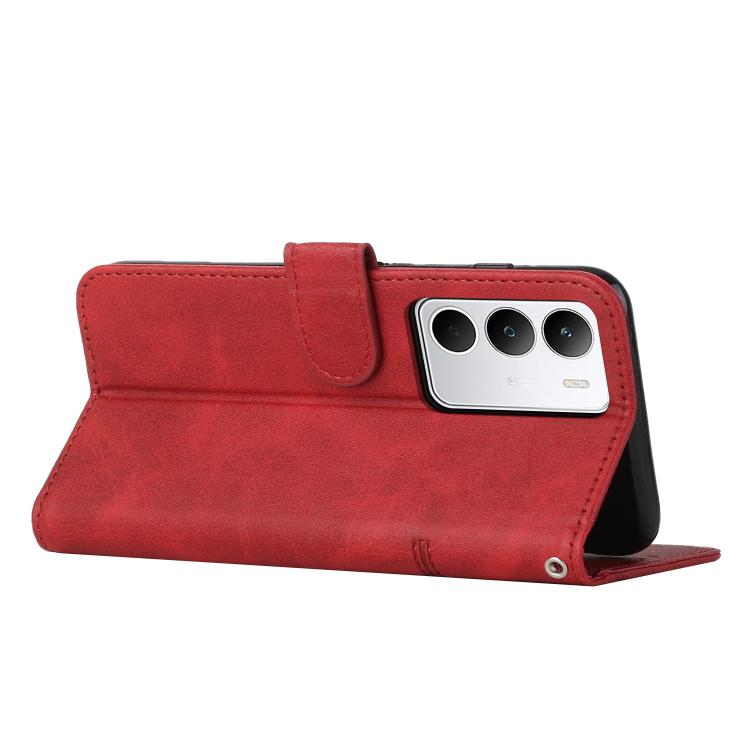 For Realme C71 4G Stitching Calf Texture Buckle Leather Phone Case