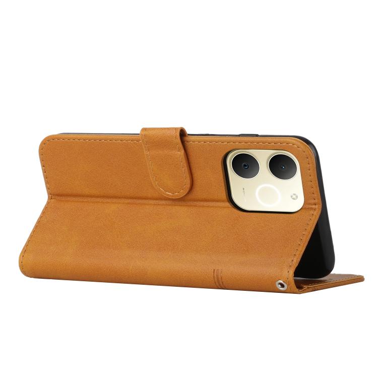 For Realme 15 / 15 Pro Stitching Calf Texture Buckle Leather Phone Case