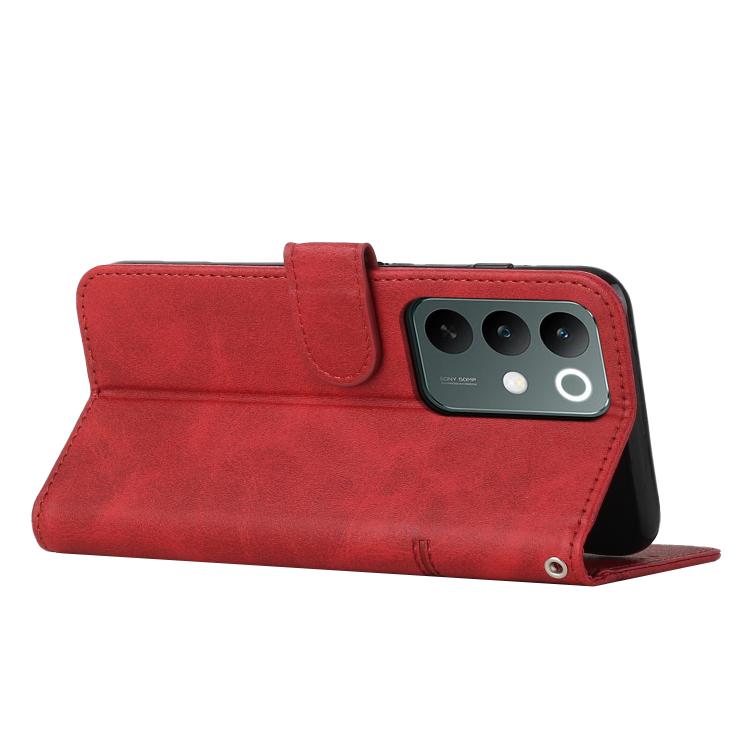 For Realme C85 Pro 4G Stitching Calf Texture Buckle Leather Phone Case