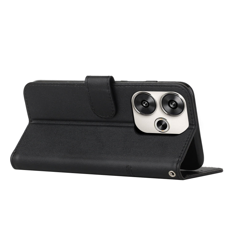 For Xiaomi Redmi Turbo 3 Stitching Calf Texture Buckle Leather Phone Case