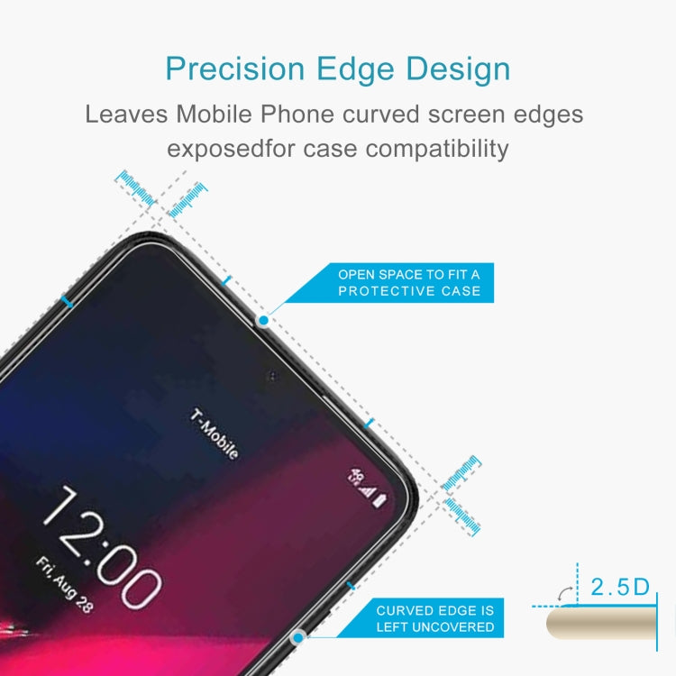 For T-Mobile REVVL V 4G 50pcs 0.26mm 9H 2.5D Tempered Glass Film