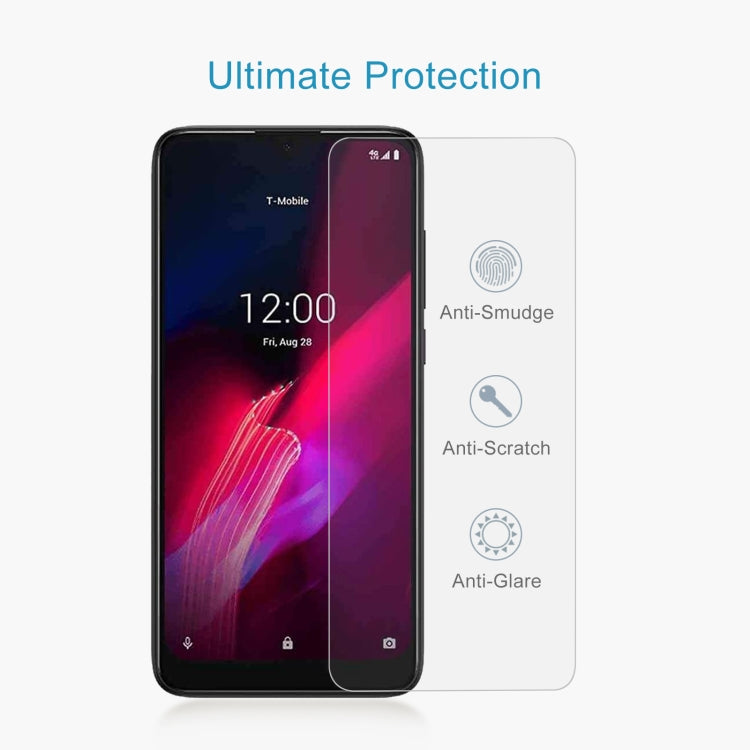 For T-Mobile REVVL V 4G 50pcs 0.26mm 9H 2.5D Tempered Glass Film