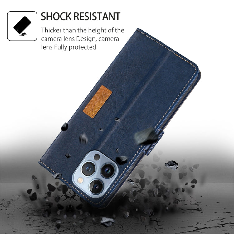 For Infinix Note 40 4G Contrast Color Side Buckle Leather Phone Case