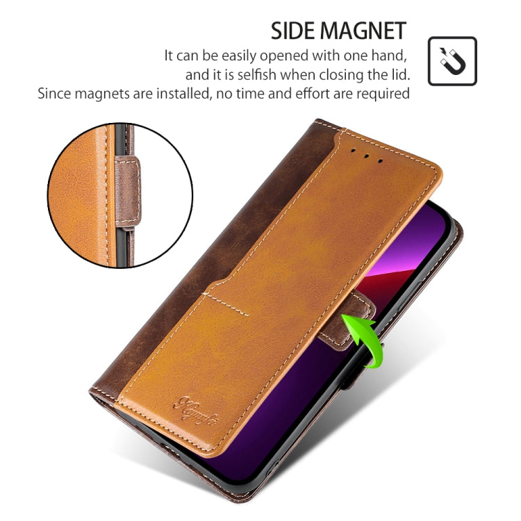 For Infinix Note 40 Pro 4G Contrast Color Side Buckle Leather Phone Case