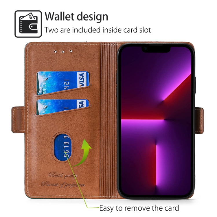 For Infinix Note 40 Pro 4G Contrast Color Side Buckle Leather Phone Case