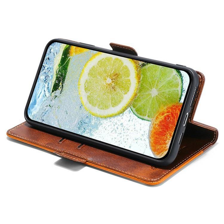 For Realme 16 Pro 5G Contrast Color Side Buckle Leather Phone Case