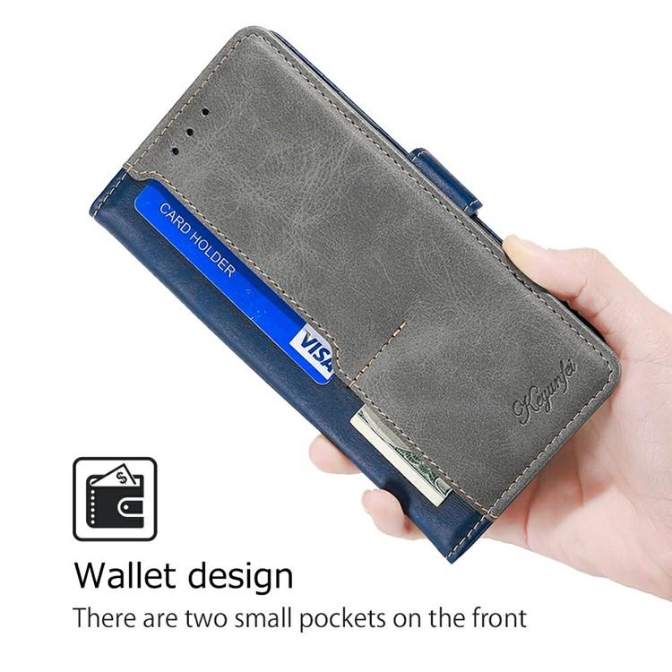 For Realme Neo8 5G Contrast Color Side Buckle Leather Phone Case