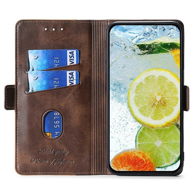 For Tecno Pova 7 Pro Contrast Color Side Buckle Leather Phone Case