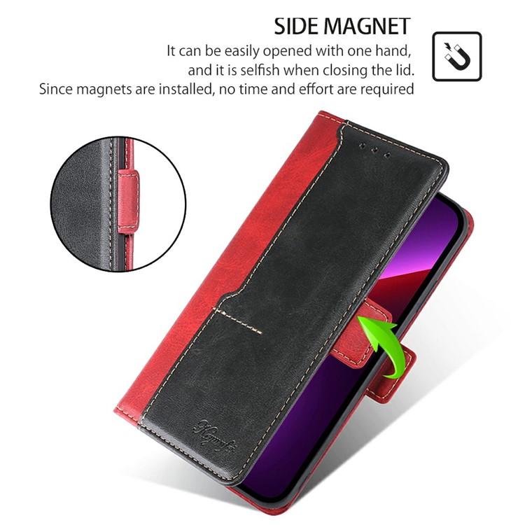 For Tecno Camon 50 Pro 4G Contrast Color Side Buckle Leather Phone Case