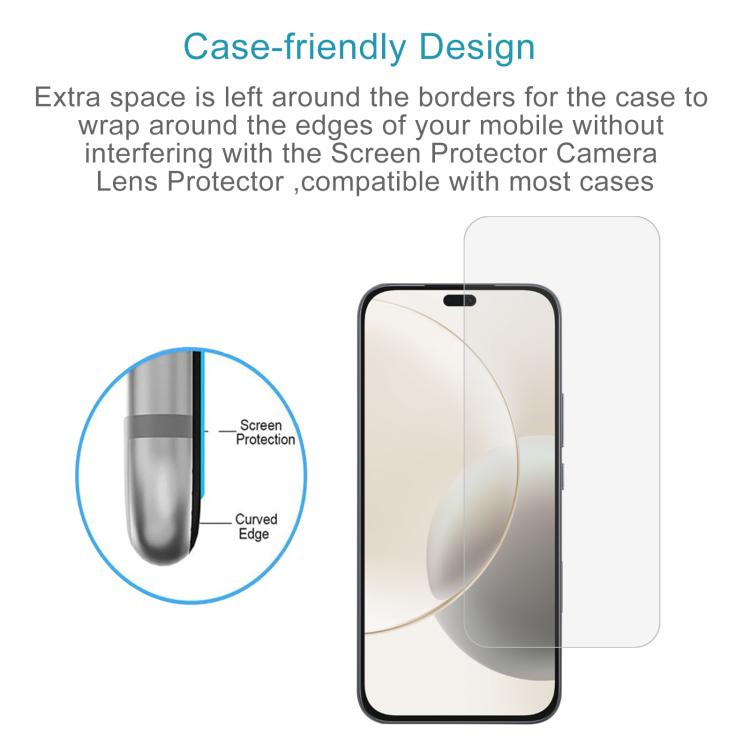 For Honor X70i 10pcs 0.26mm 9H 2.5D Tempered Glass Film