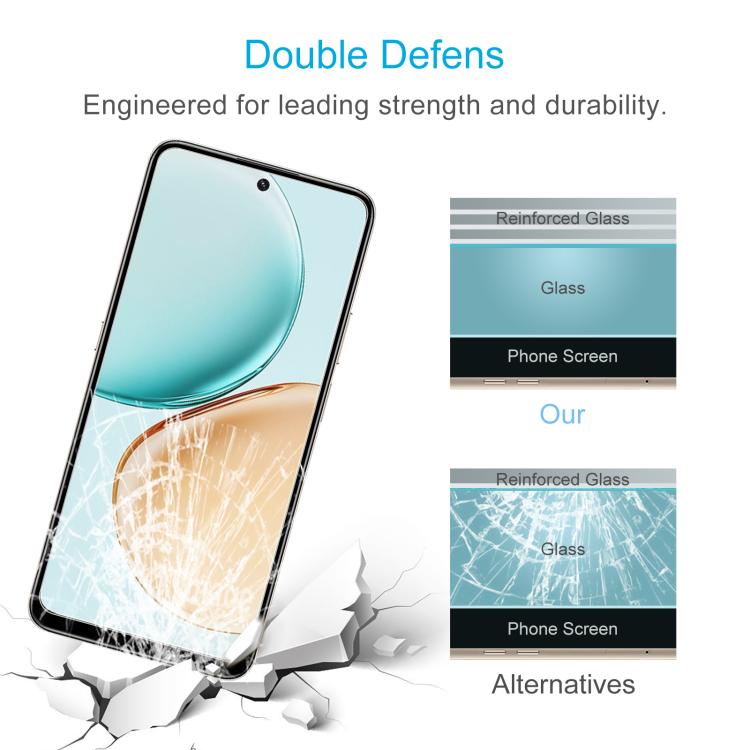 For Honor X7d 4G 10pcs 0.26mm 9H 2.5D Tempered Glass Film
