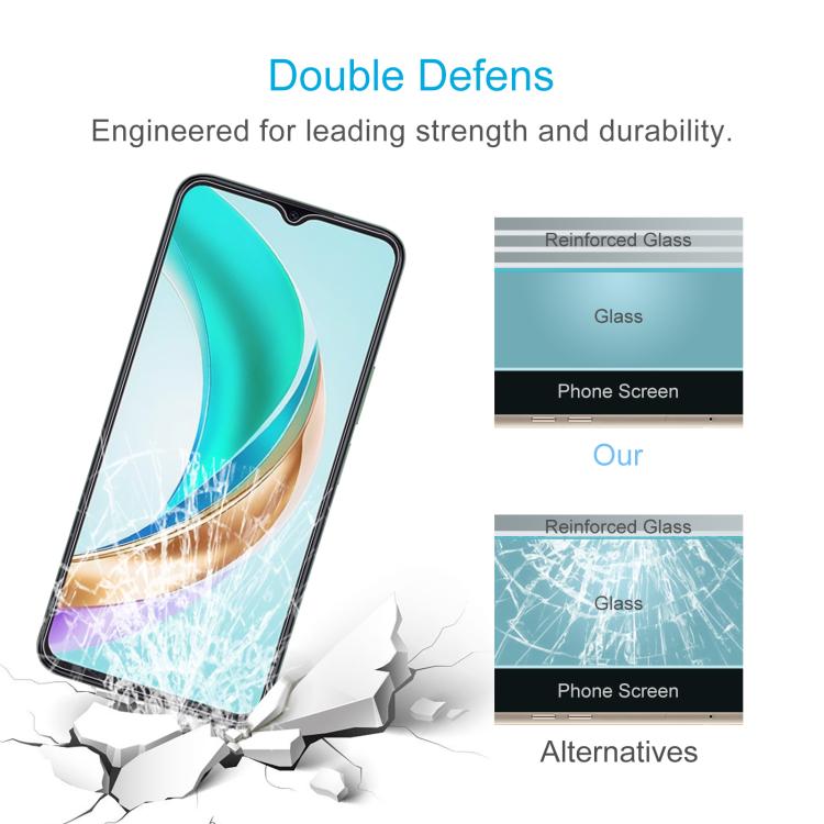 For Honor X6b 5G 10pcs 0.26mm 9H 2.5D Tempered Glass Film
