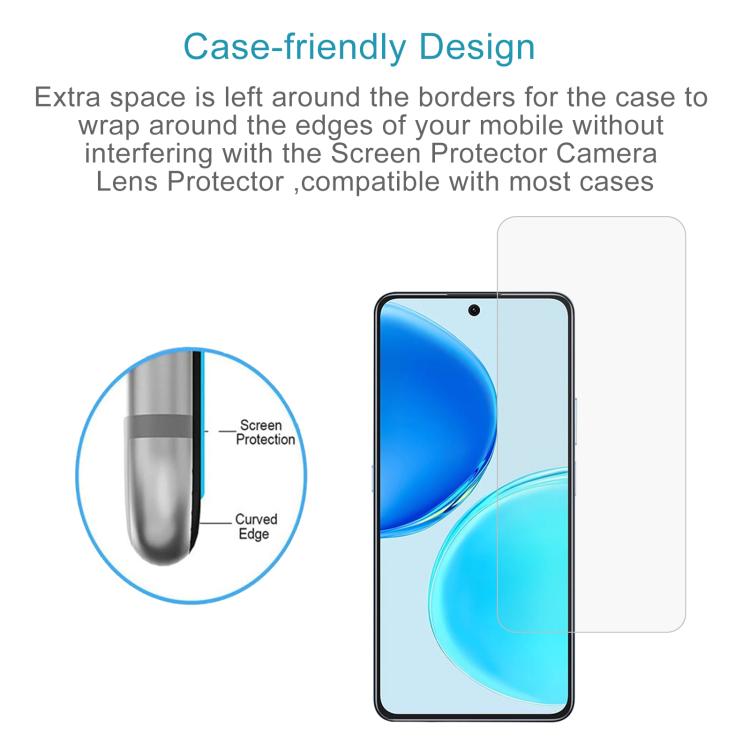 For Honor X8d 4G 10pcs 0.26mm 9H 2.5D Tempered Glass Film