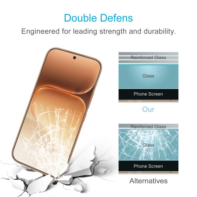 For Honor 600 Global 10pcs 0.26mm 9H 2.5D Tempered Glass Film