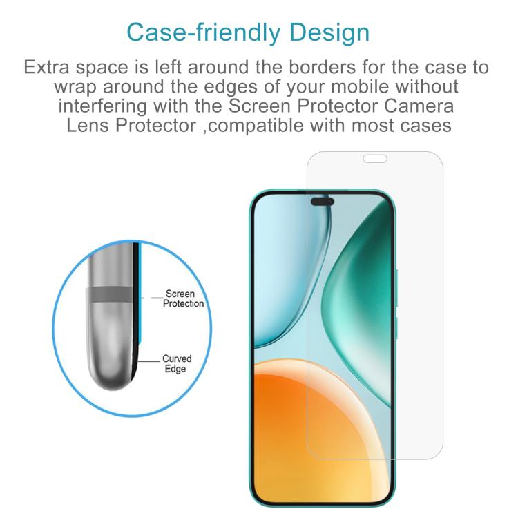 For Honor Play9T Pro 50pcs 0.26mm 9H 2.5D Tempered Glass Film