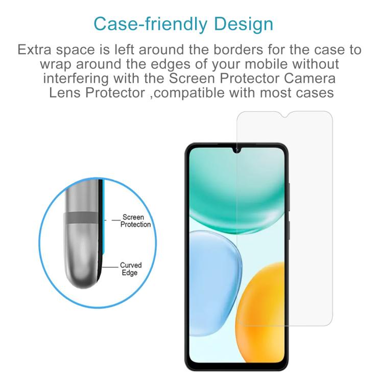 For Honor X5c 4G 50pcs 0.26mm 9H 2.5D Tempered Glass Film