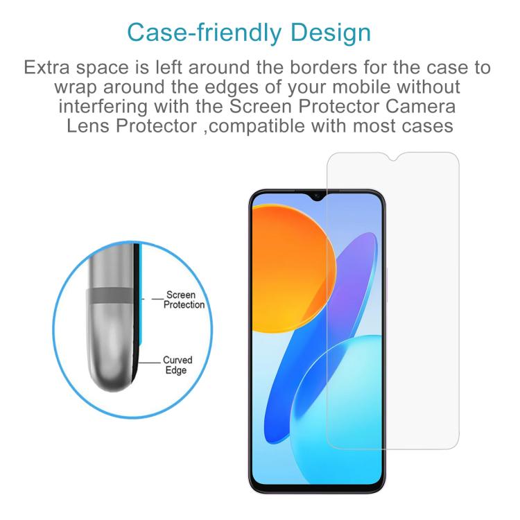 For Honor X6b Plus 50pcs 0.26mm 9H 2.5D Tempered Glass Film