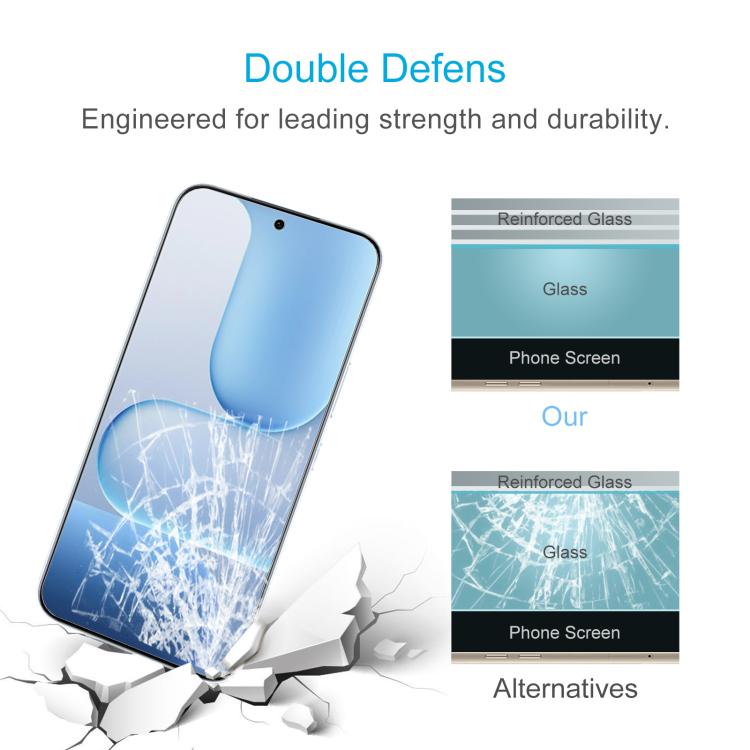 For Honor 500 Pro Global 155.8mm 50pcs 0.26mm 9H 2.5D Tempered Glass Film