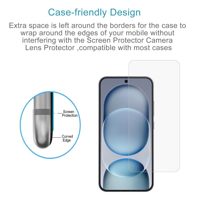 For Honor Magic8 Pro Air 5G 50pcs 0.26mm 9H 2.5D Tempered Glass Film