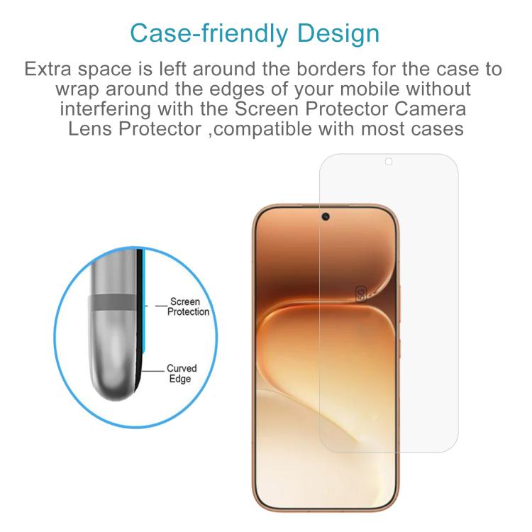 For Honor 600 Global 50pcs 0.26mm 9H 2.5D Tempered Glass Film
