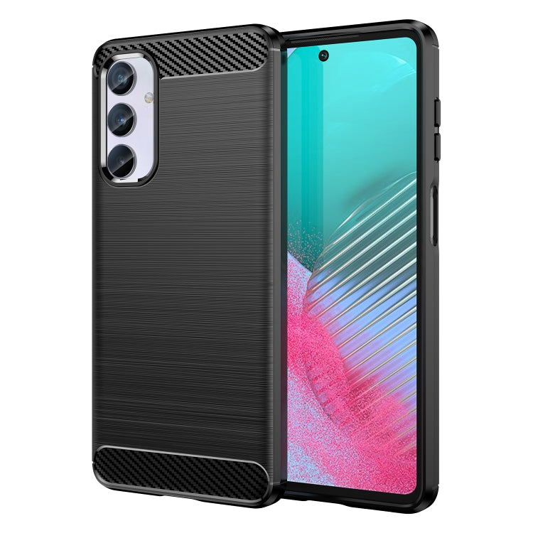 For Samsung Galaxy F54 5G Brushed Texture Carbon Fiber TPU Phone Case