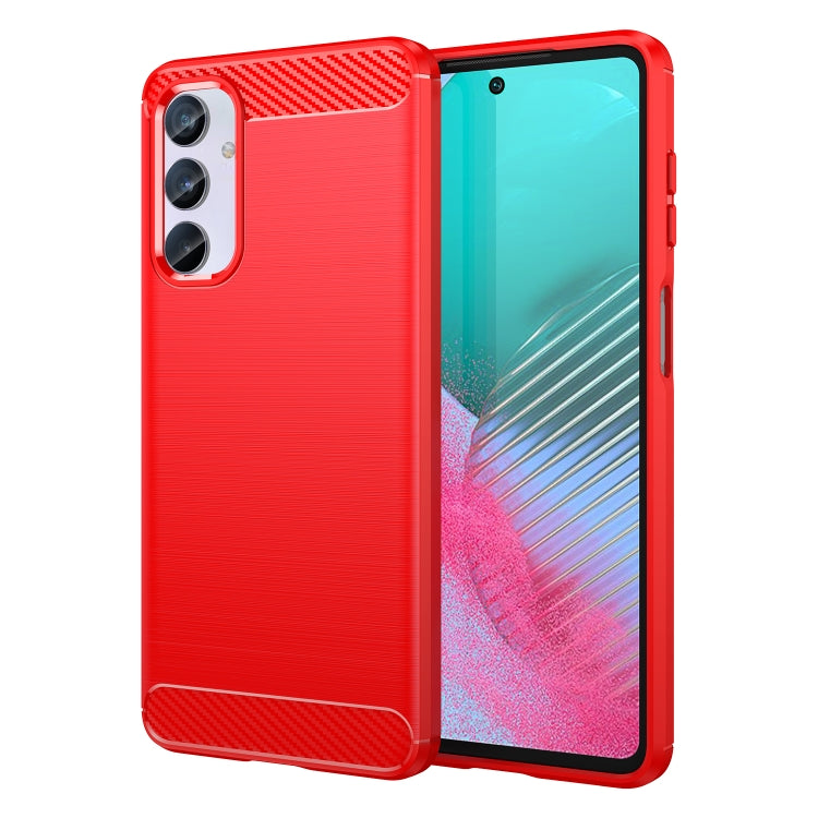 For Samsung Galaxy F54 5G Brushed Texture Carbon Fiber TPU Phone Case