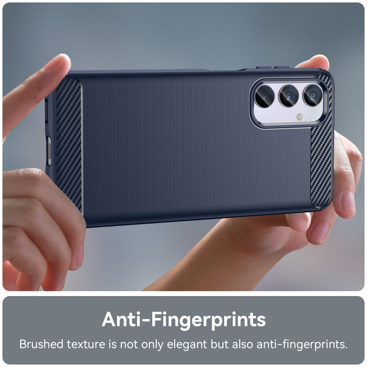 For Samsung Galaxy F54 5G Brushed Texture Carbon Fiber TPU Phone Case