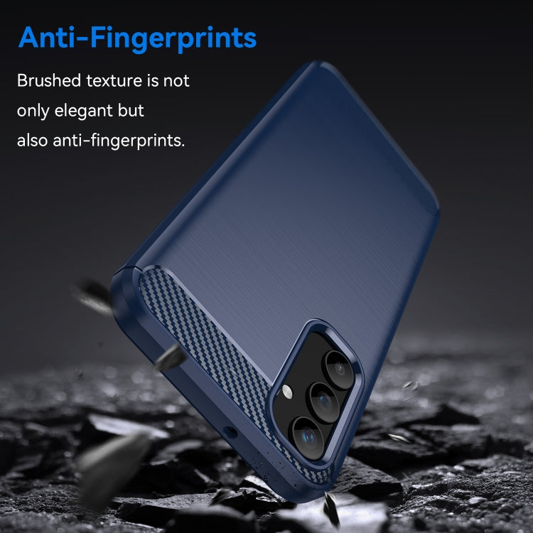 For Samsung Galaxy A25 5G Brushed Texture Carbon Fiber TPU Phone Case