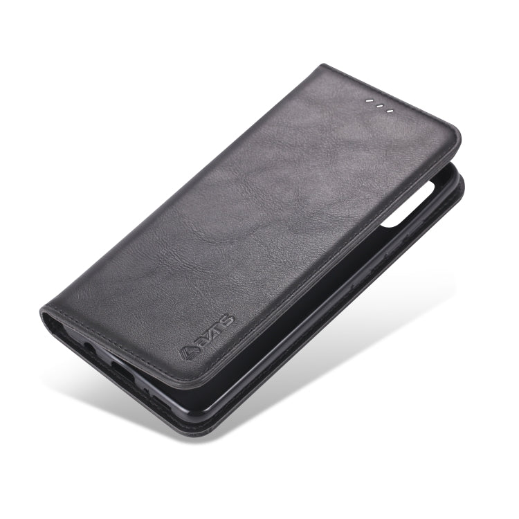 For Samsung Galaxy A71 AZNS Retro Texture Magnetic Horizontal Flip PU Leather Case with Holder & Card Slots & Photo Frame