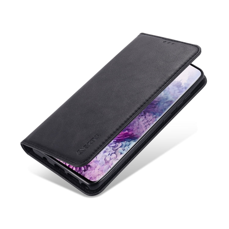 For Samsung Galaxy Note 10 Lite AZNS Retro Texture Magnetic Horizontal Flip PU Leather Case with Holder & Card Slots & Photo Frame