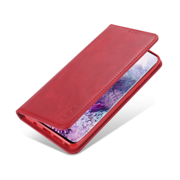 For Samsung Galaxy Note 10 Lite AZNS Retro Texture Magnetic Horizontal Flip PU Leather Case with Holder & Card Slots & Photo Frame