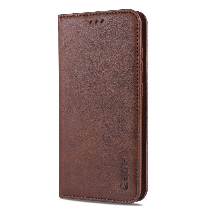 For Samsung Galaxy S20 AZNS Retro Texture Magnetic Horizontal Flip PU Leather Case with Holder & Card Slots & Photo Frame