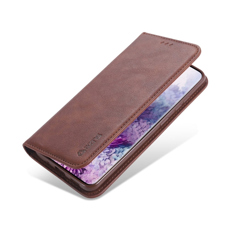 For Samsung Galaxy S20 AZNS Retro Texture Magnetic Horizontal Flip PU Leather Case with Holder & Card Slots & Photo Frame