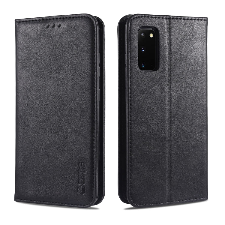 For Samsung Galaxy S20+ AZNS Retro Texture Magnetic Horizontal Flip PU Leather Case with Holder & Card Slots & Photo Frame