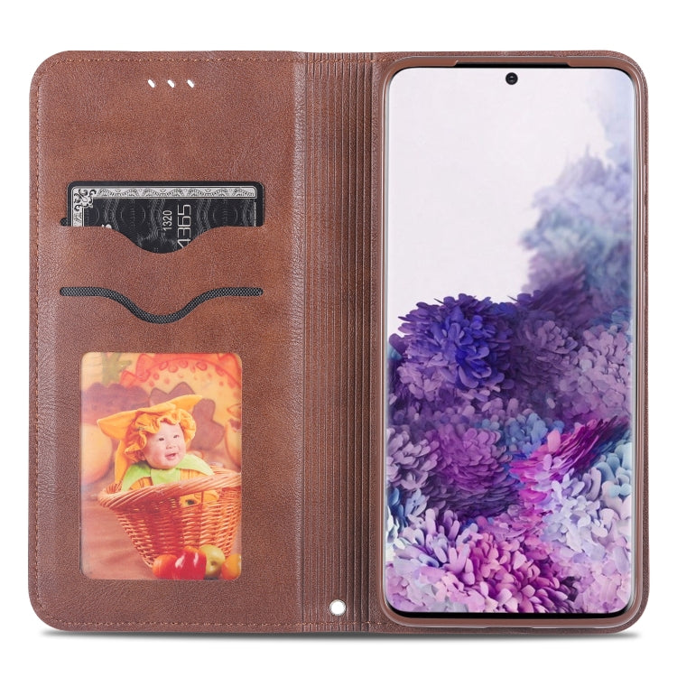 For Samsung Galaxy S20+ AZNS Retro Texture Magnetic Horizontal Flip PU Leather Case with Holder & Card Slots & Photo Frame