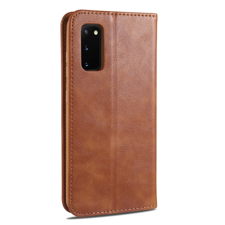 For Samsung Galaxy S20+ AZNS Retro Texture Magnetic Horizontal Flip PU Leather Case with Holder & Card Slots & Photo Frame