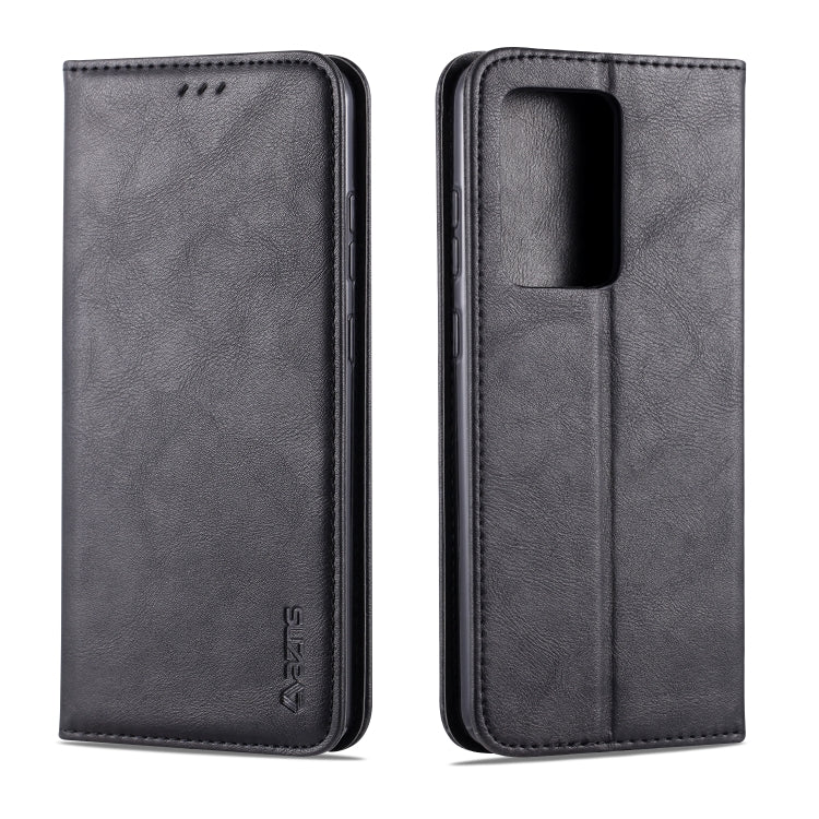For Samsung Galaxy S20 Ultra AZNS Retro Texture Magnetic Horizontal Flip PU Leather Case with Holder & Card Slots & Photo Frame