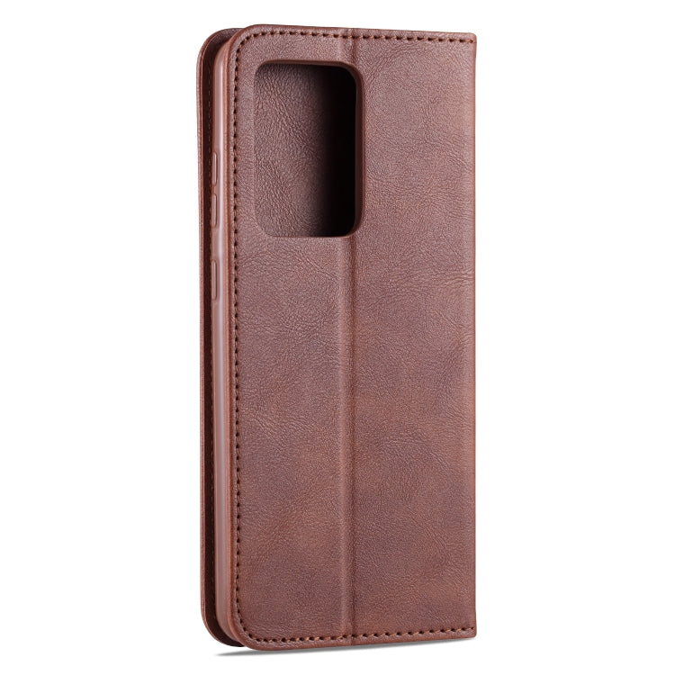 For Samsung Galaxy S20 Ultra AZNS Retro Texture Magnetic Horizontal Flip PU Leather Case with Holder & Card Slots & Photo Frame