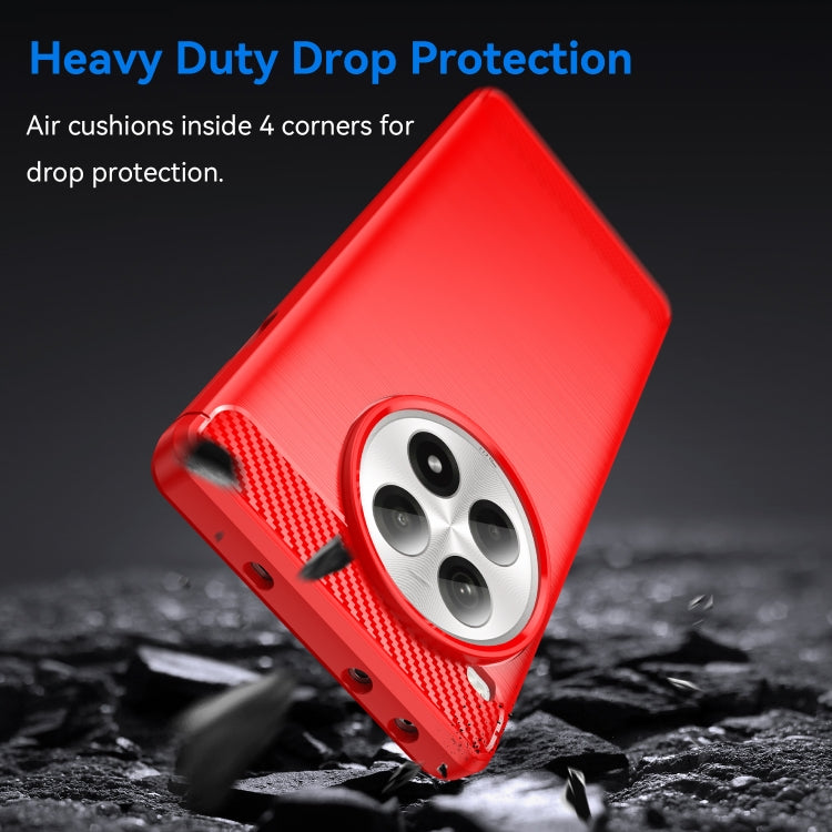 For OnePlus Ace 3 Pro Brushed Texture Carbon Fiber TPU Phone Case