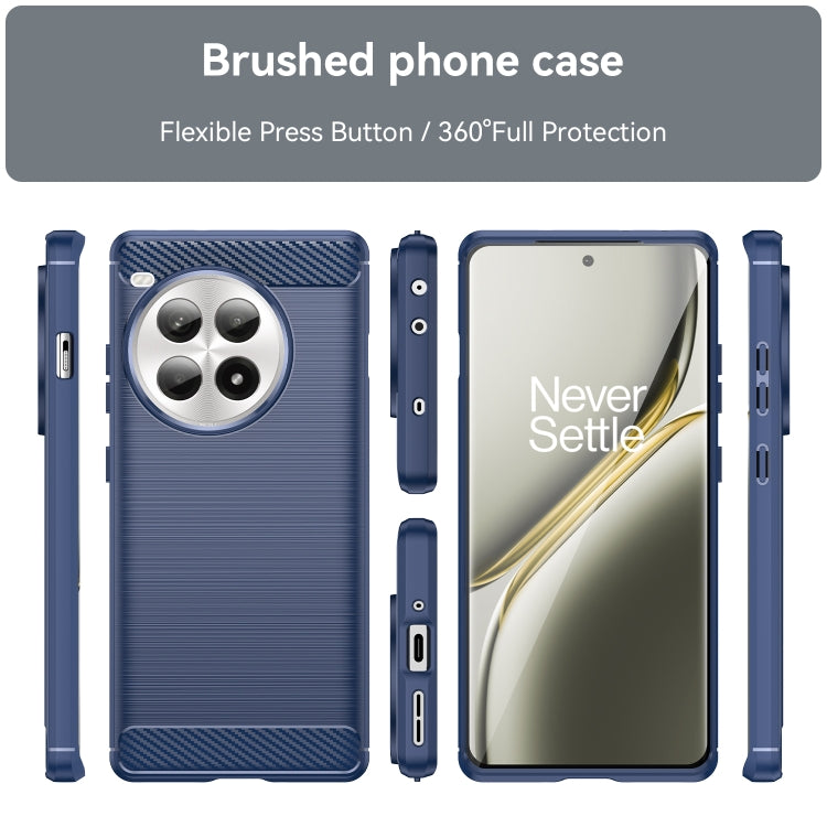 For OnePlus Ace 3 Pro Brushed Texture Carbon Fiber TPU Phone Case