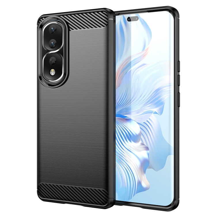 For Honor 90 Pro Brushed Texture Carbon Fiber TPU Phone Case