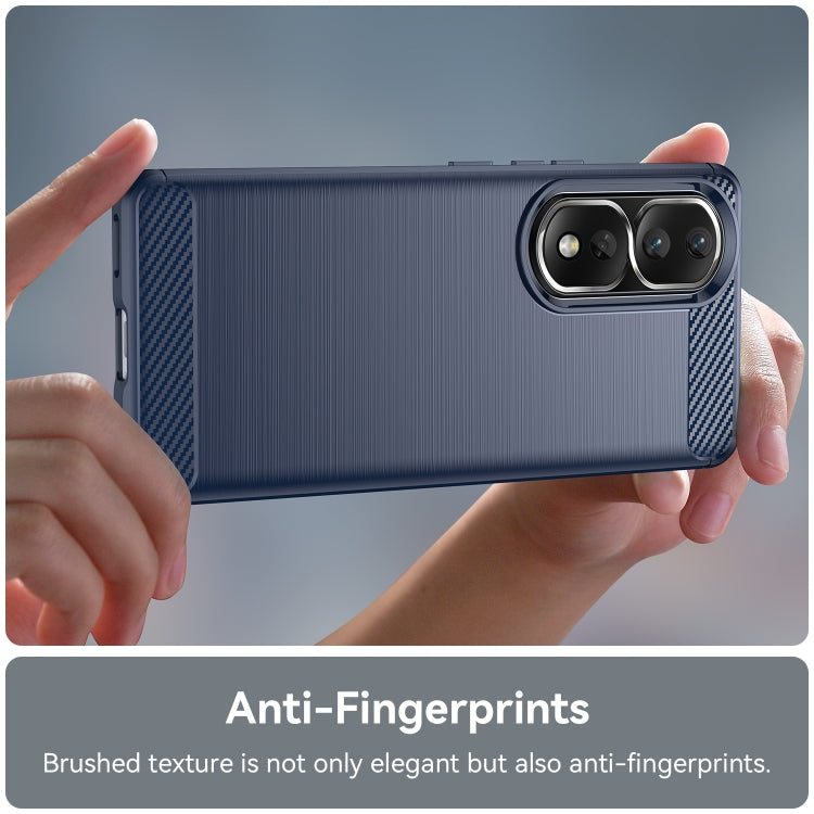 For Honor 90 Pro Brushed Texture Carbon Fiber TPU Phone Case